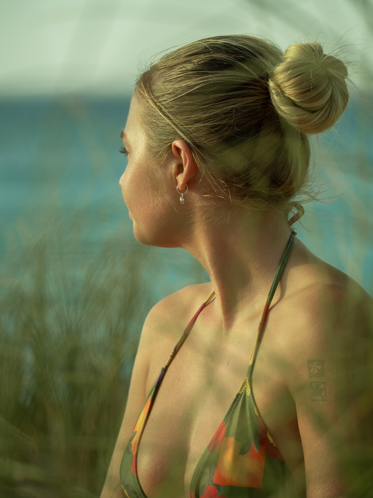 Bumble location portrait at golden light