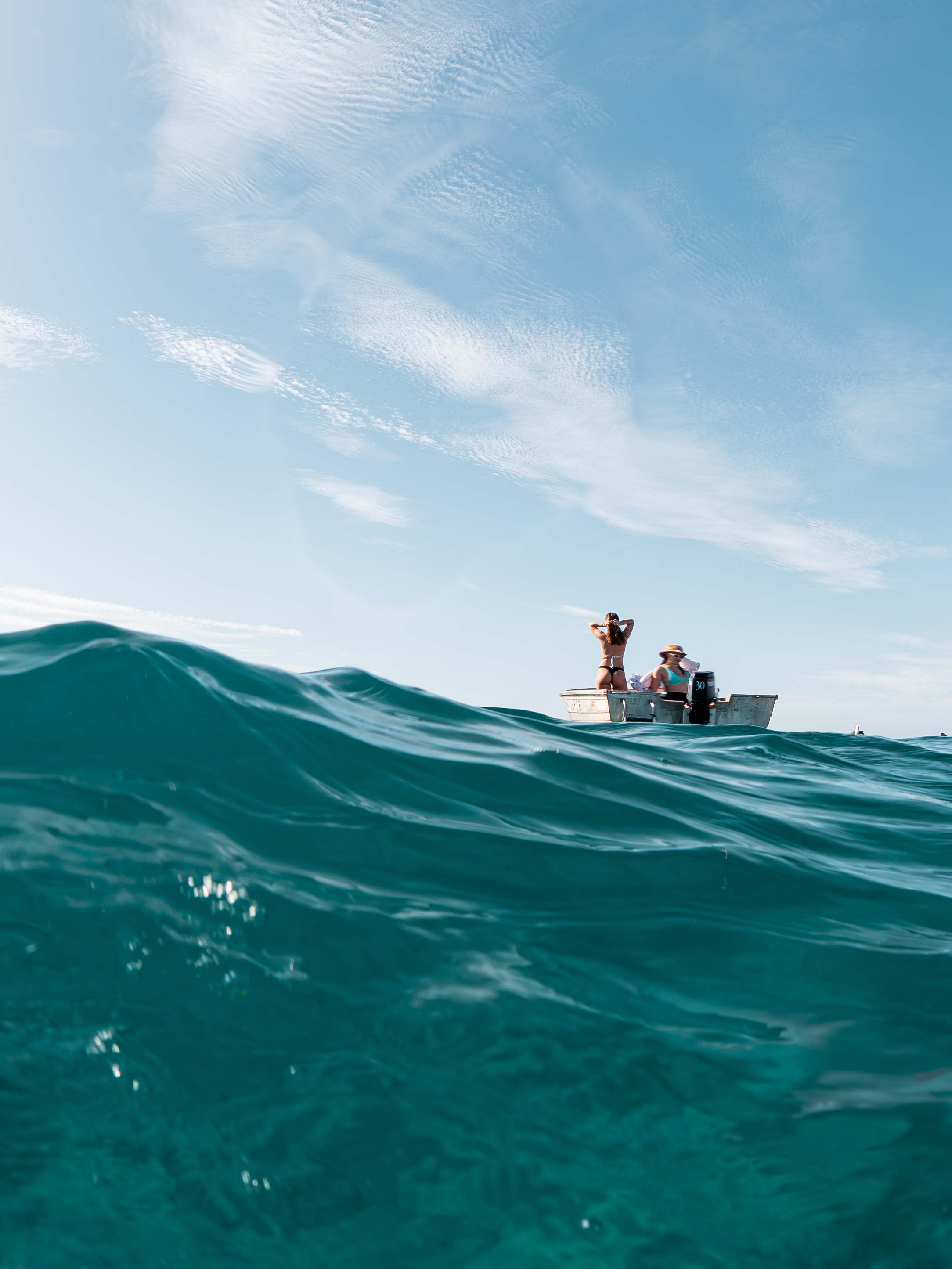 Human connection moment in outdoor environment